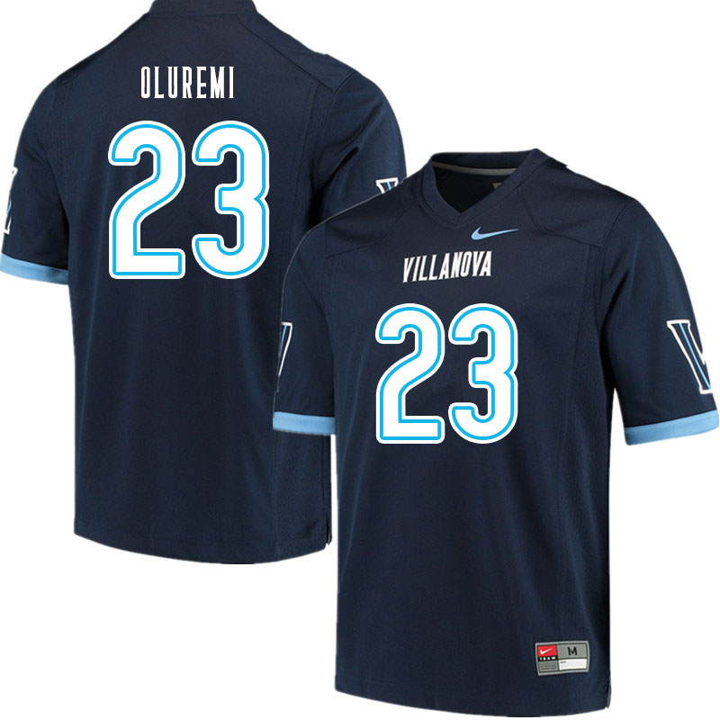 Men #23 Josh Oluremi Villanova Wildcats College Football Jerseys Sale-Navy - Click Image to Close